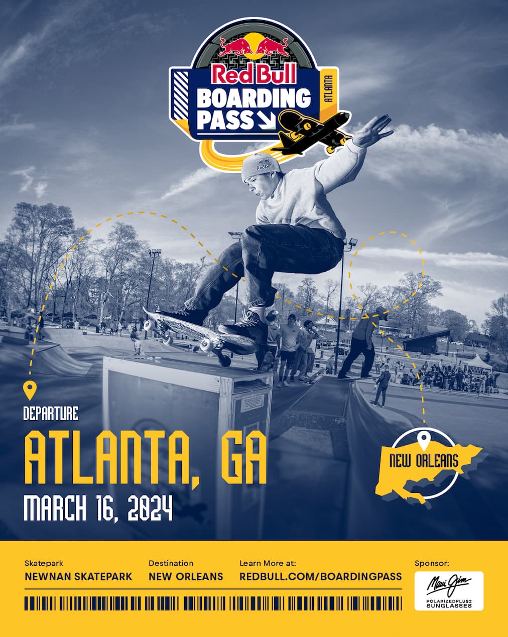 Red Bull Boarding Pass Atlanta