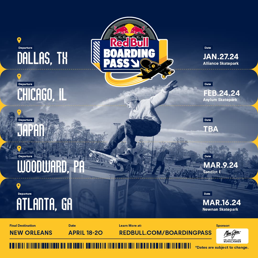 Red Bull Boarding Pass Season Flyer