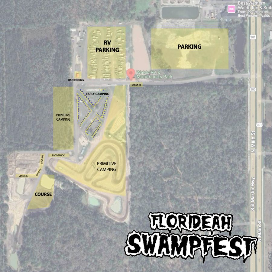 Swampfest 2025 Site Map