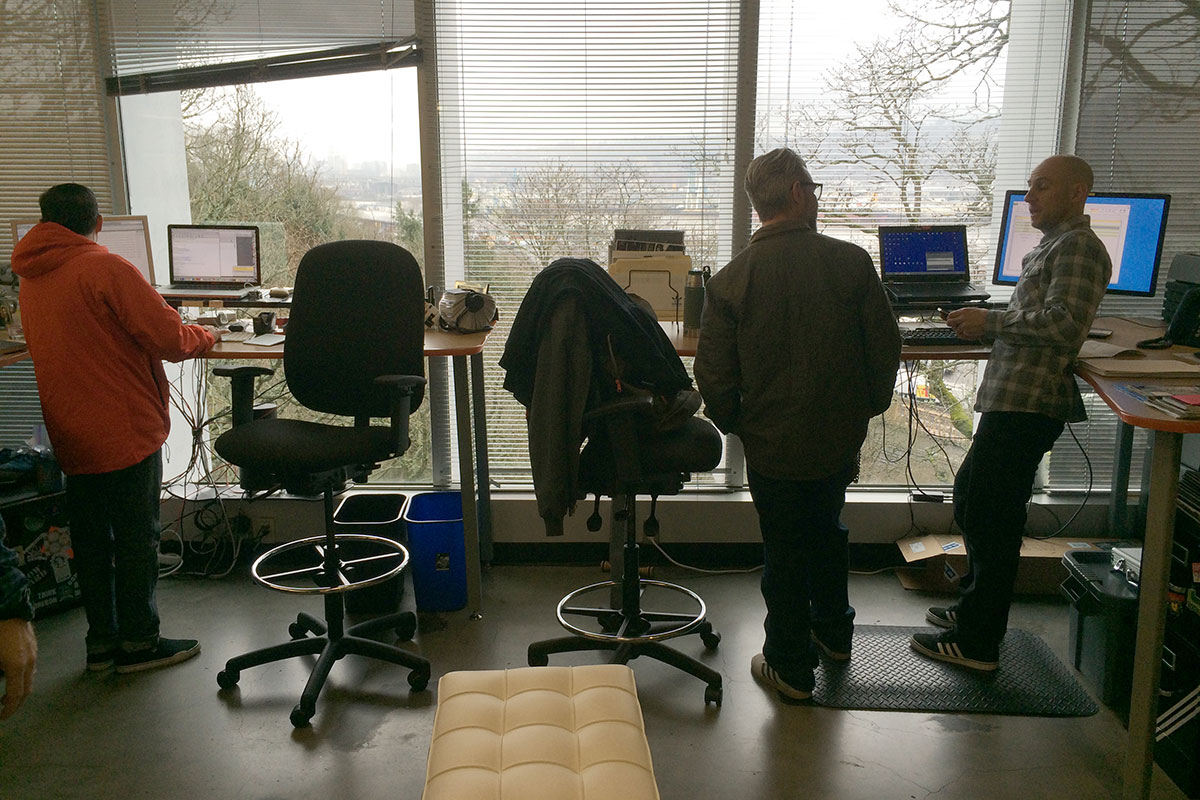 Stand Up Desks at the adidas Offices in Portland