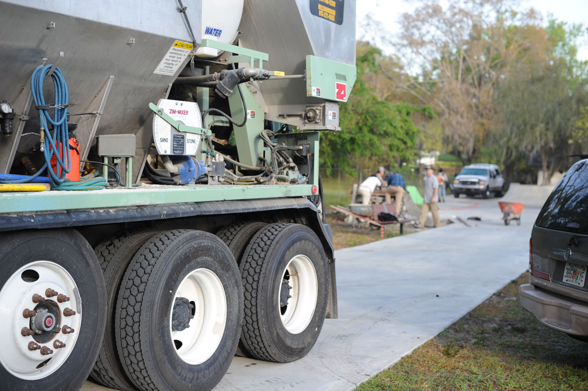 Dream Driveway Concrete Truck Back In