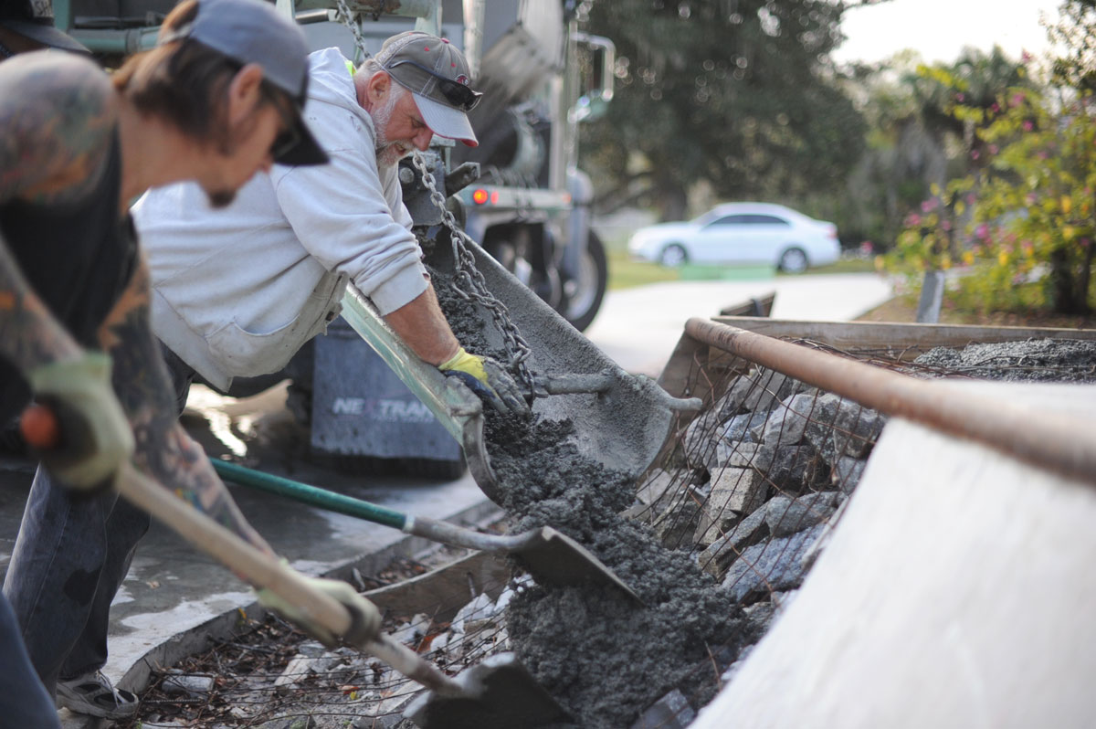 Dream Driveway Concrete Truck Pour Tranny