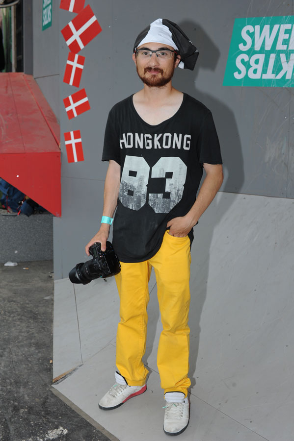 Yellow Pants Guy at Copenhagen Pro