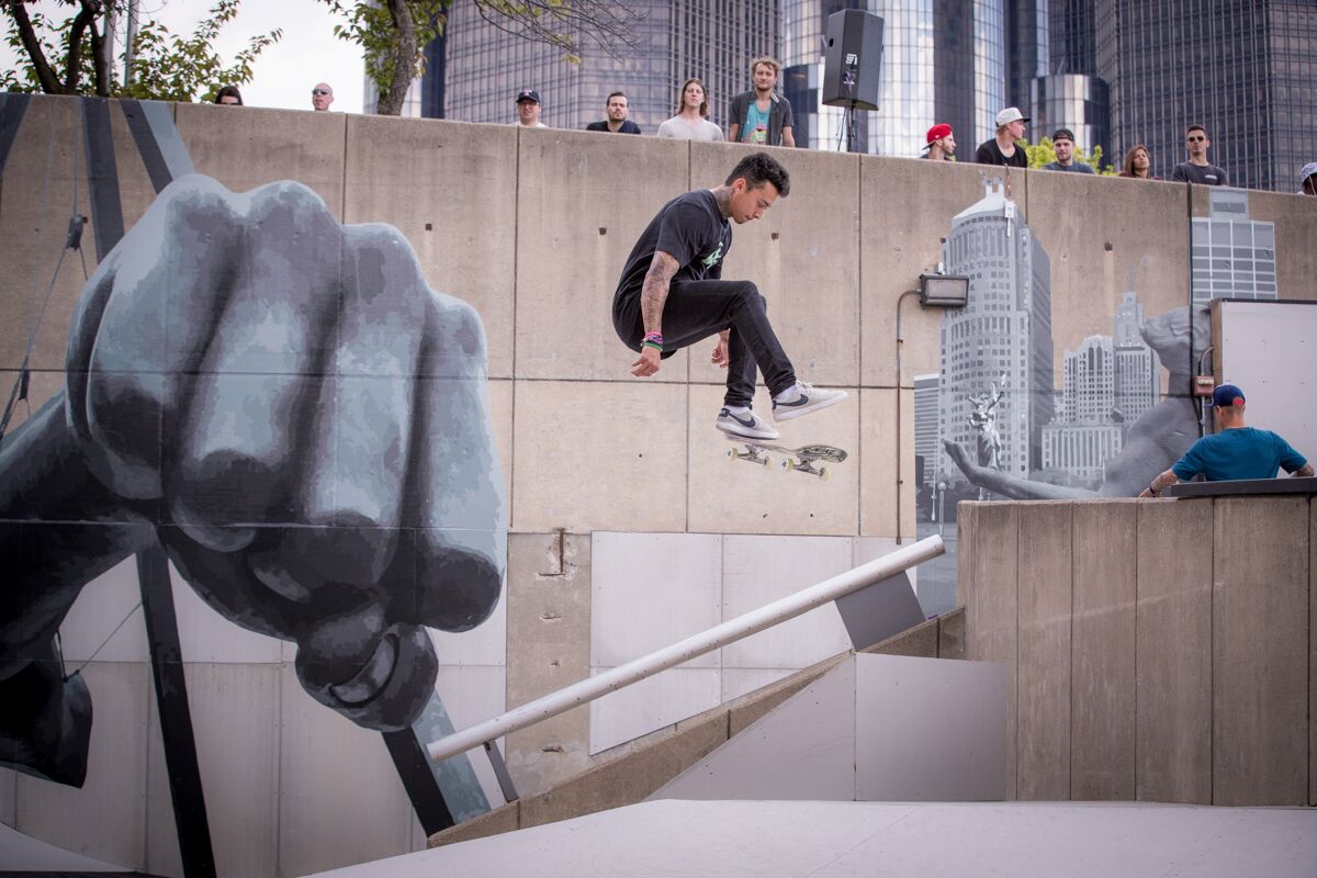 Red Bull Hart lines - Somers Photos - Nyjah Kickflip