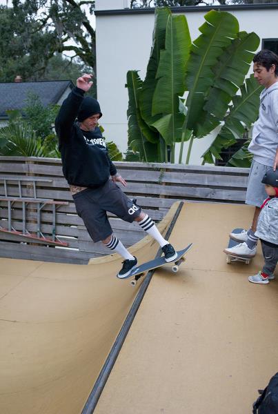 Half Cab Boardslide at Porpe&#39;s Ramp