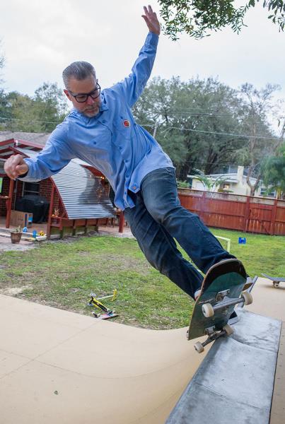 Pivot Fakie at Porpe&#39;s Ramp