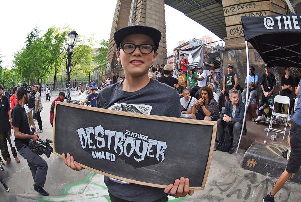 The Boardr Am at NYC - Zumiez Destroyer Award.