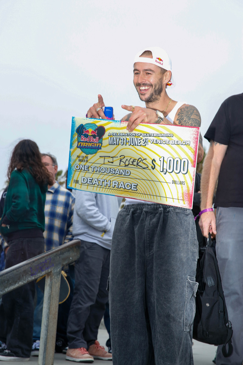 Red Bull Origin - TJ And His Big Check