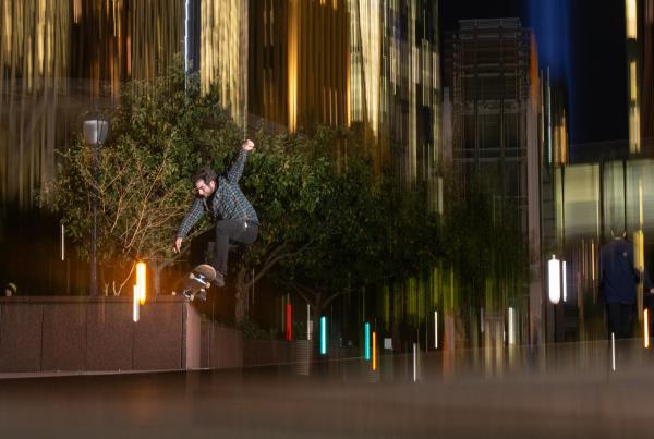 Chris Miller 180 Nosegrind