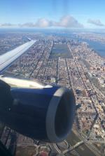 Flying in NYC Laguardia Seat