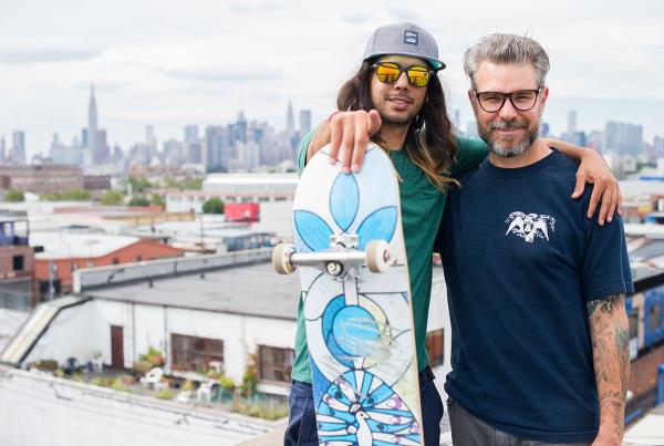 Clem and Porpe on the Rooftop in Brooklyn