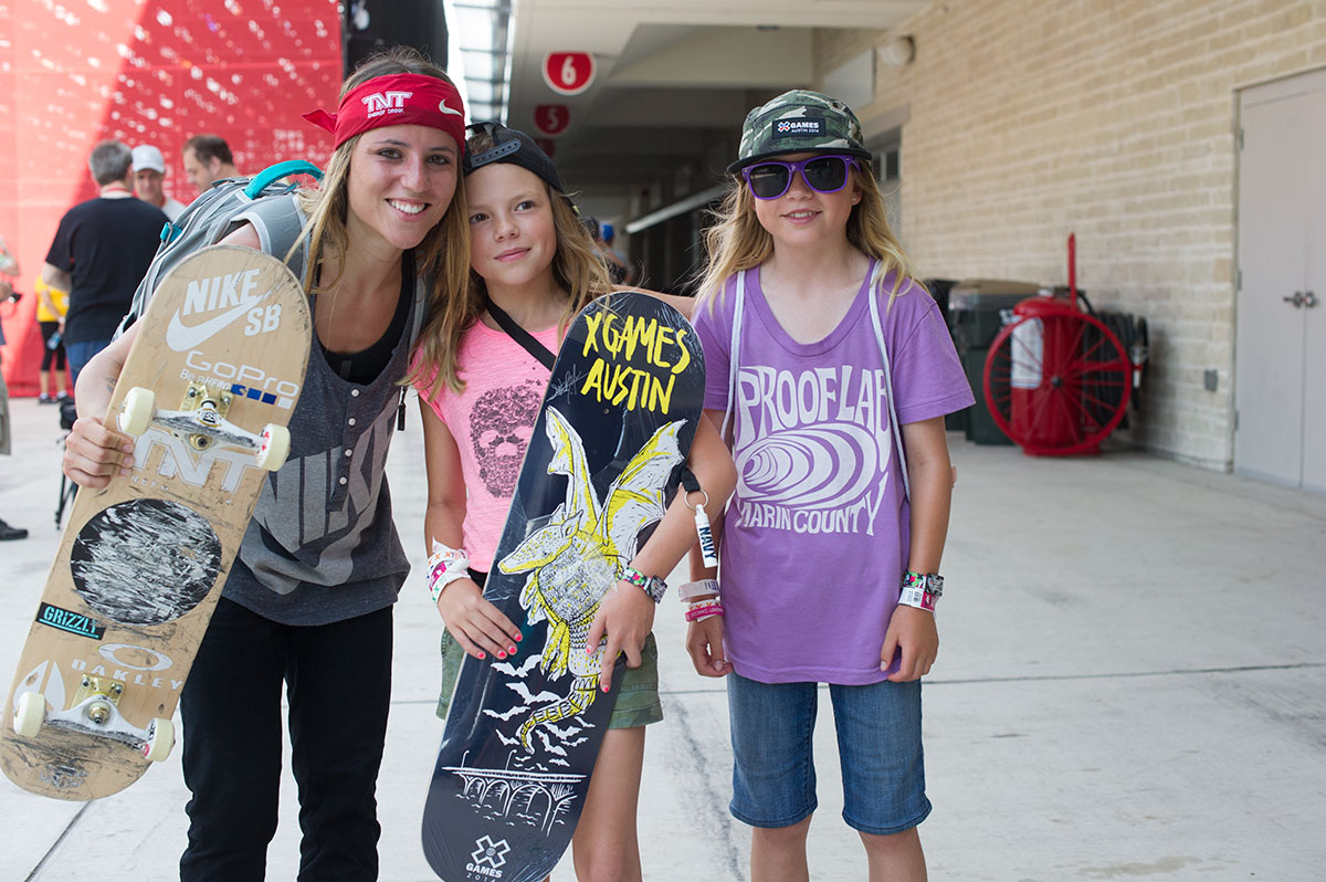 Leticia Bufoni and Fans at X Games Austin