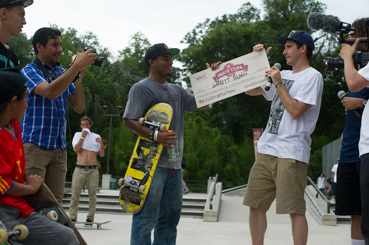 Garrett Young Special Award at Skate Copa Austin