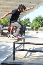 Uncle Sam Gonz Trick on the Bar at Innoskate