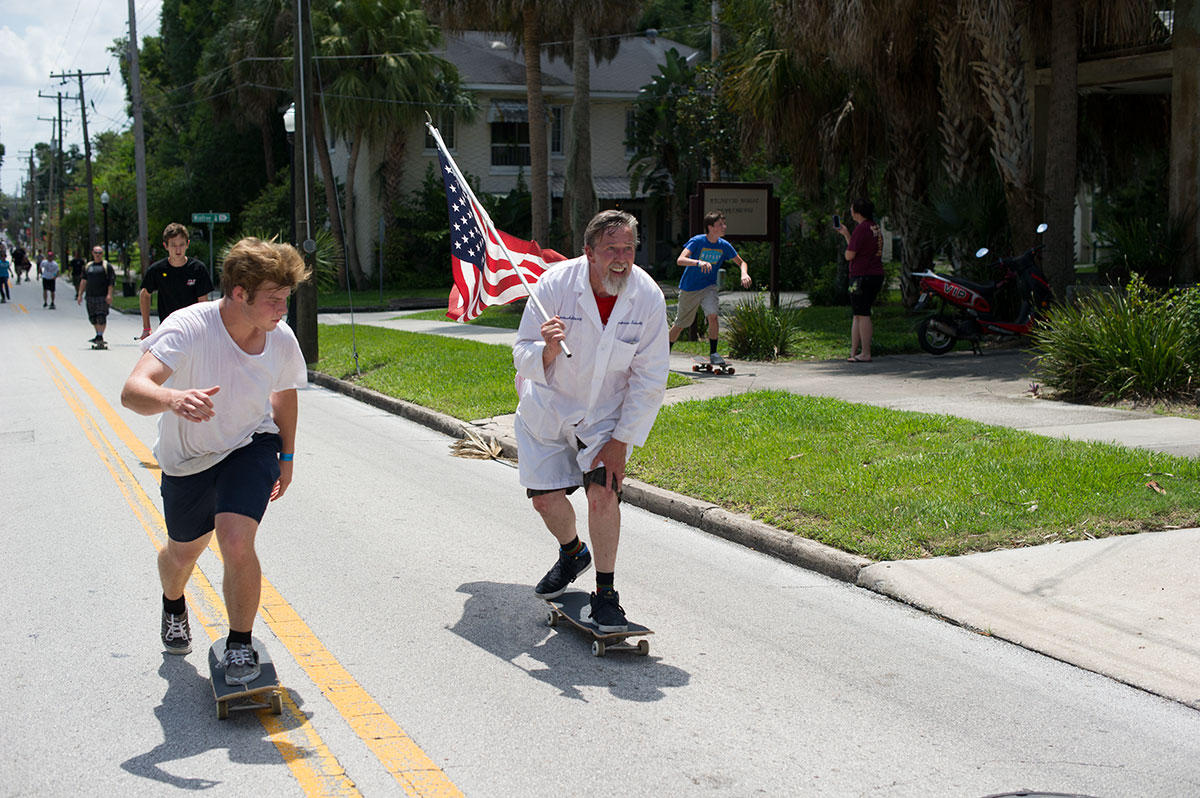 Professor Schmitt Flies the Flag at Innoskate