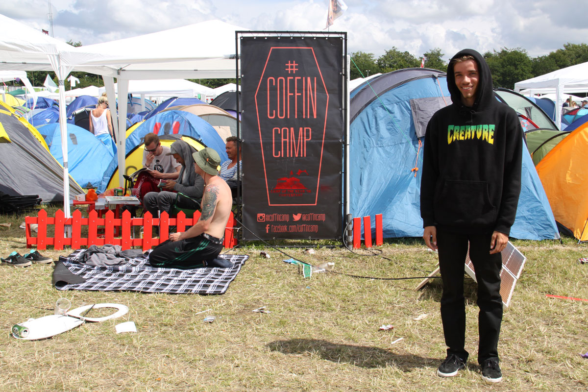 Roskilde Music Festival 2014 Jimmy Wilkins Coffin Camp