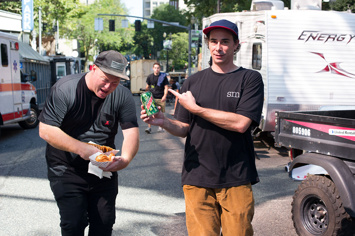 Mike Sinclair and James Craig at Dew Tour Portland