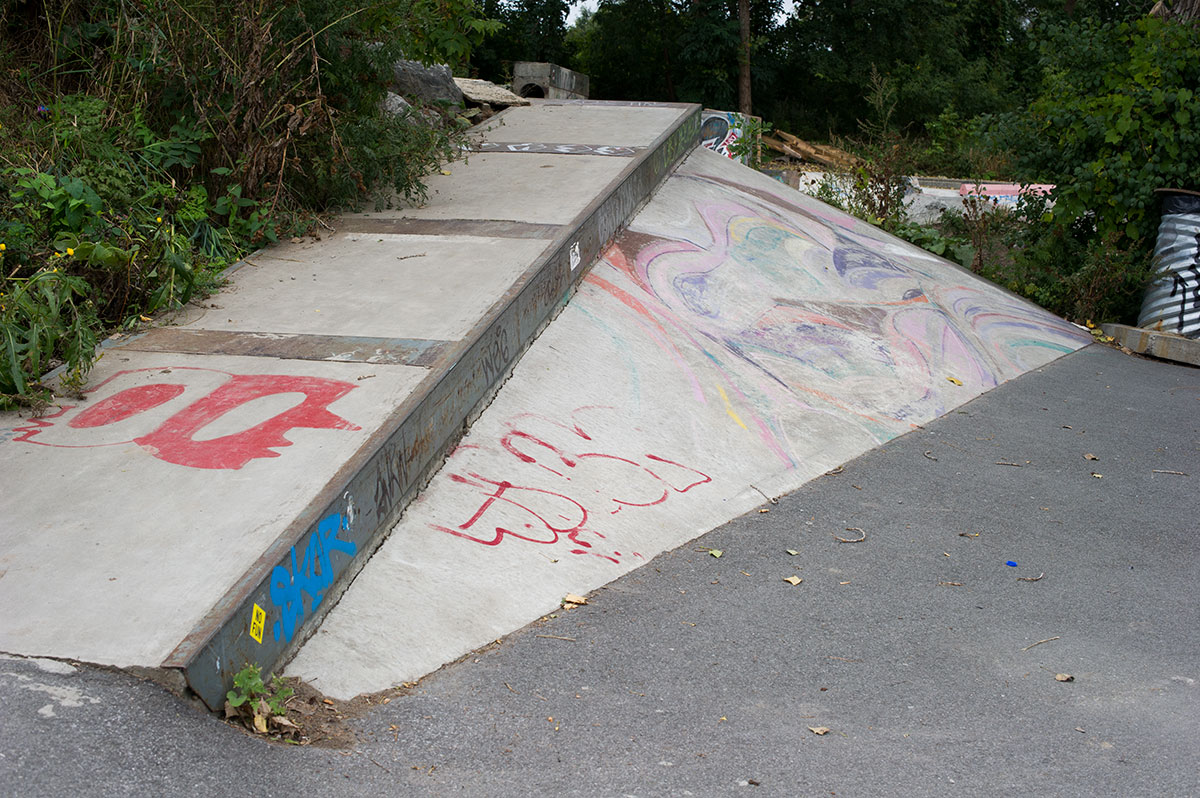 P45 at La Taz in Montreal Bank to Ledge Incline