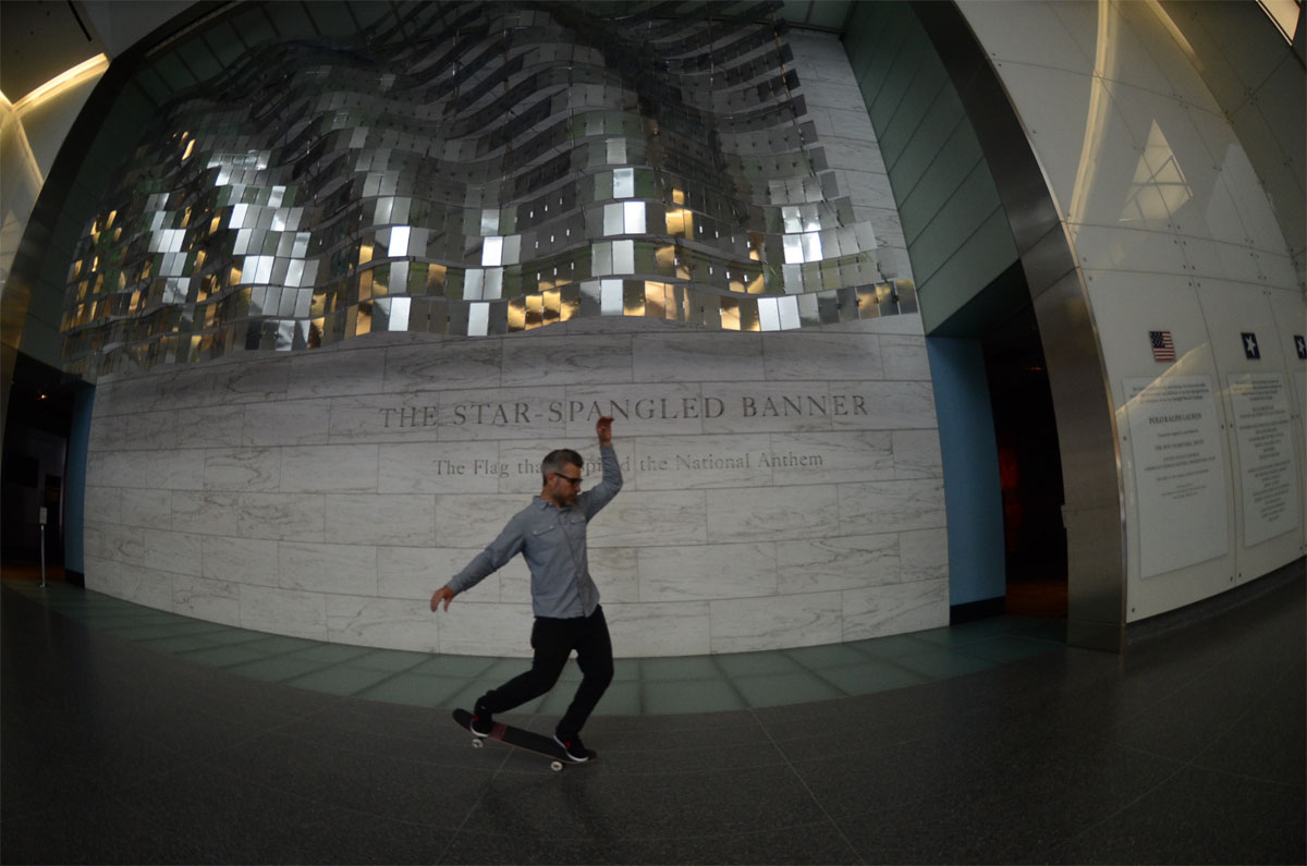 Skateboarding in the Smithsonian