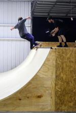 The First Mini Ramp Session at The Boardr Derick Glancy