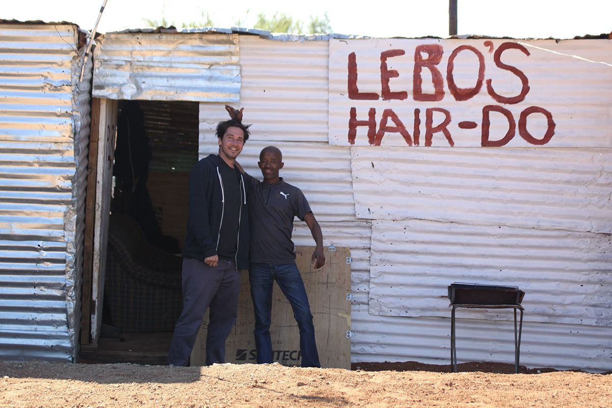 Tim's Haircut in The Promised Land in South Africa