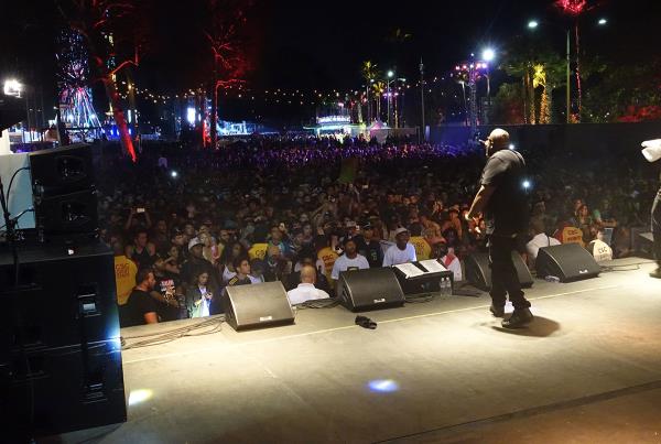 Rick Ross on Stage at Camp Flog Gnaw 2014