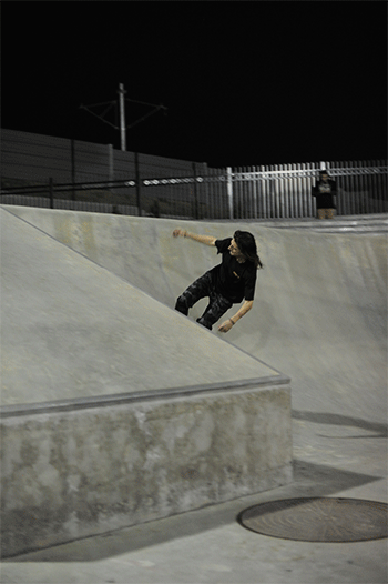 Backside Ollie at a Terrible LA Skatepark