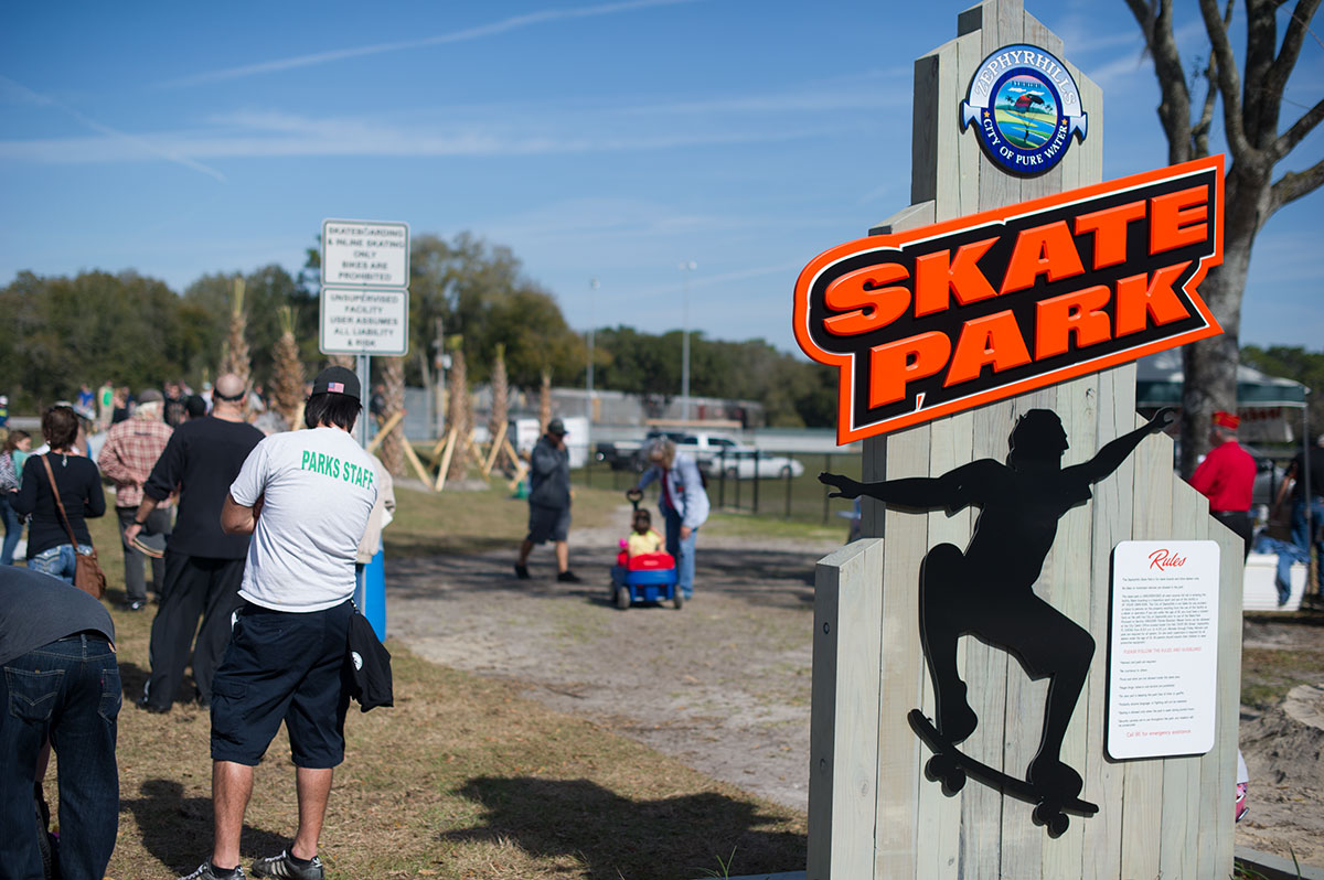 Zephyrhills Skatepark Entrance