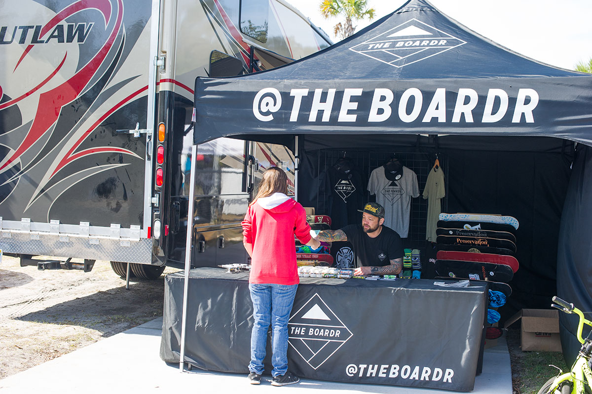 The Boardr Pop Up Store at Zephyrhills Skatepark