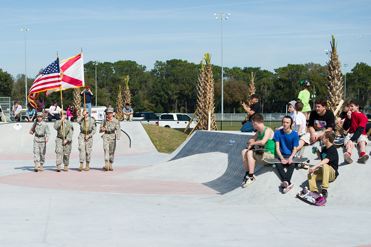 JROTC at Zephyrhills Skatepark