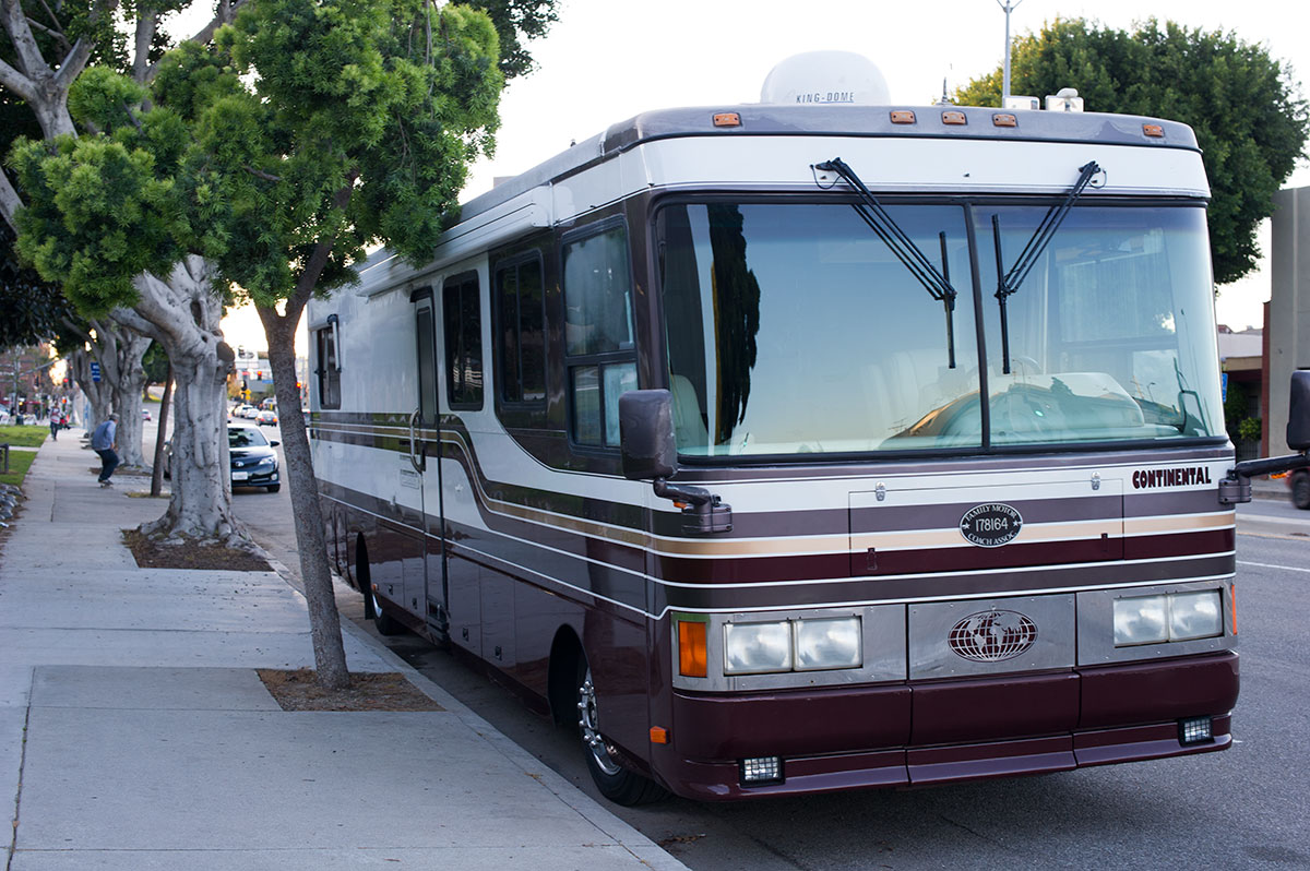 Vintage Boardr Bus at Westchester