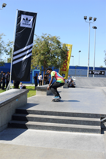 Mikee Fakie 50, Switch Biggie at adidas Skate Copa LA