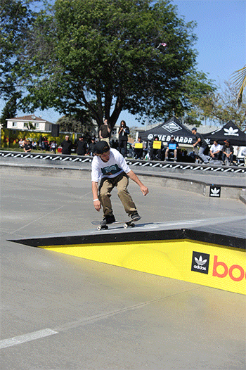 Chris Nollie Back Heel at adidas Skate Copa LA