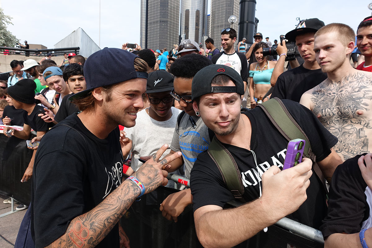 Selfies with Ryan at Red Bull Hart Lines Detroit 2015