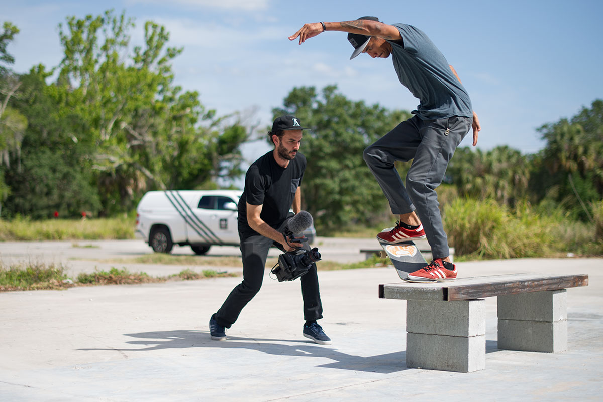 Nollie Heel Levi's and Hellaclips DIY Tampa Skateboarding Spot Delivery