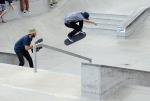 Enzo Hardflips the Rail at The Boardr Am at Las Vegas