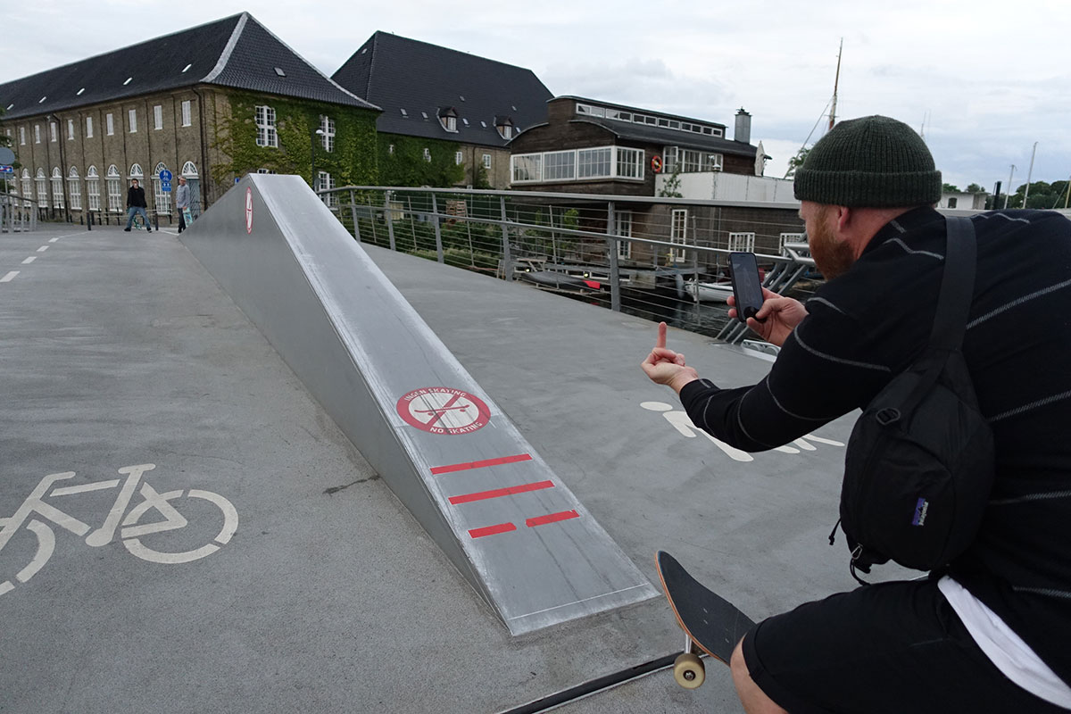 No Skateboarding Sign at Copenhagen Open 2015