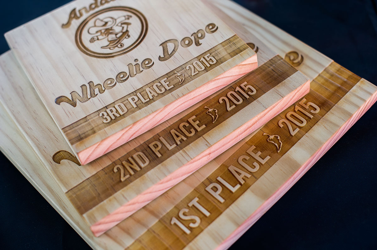 Trophies at Wheelie Dope 2015