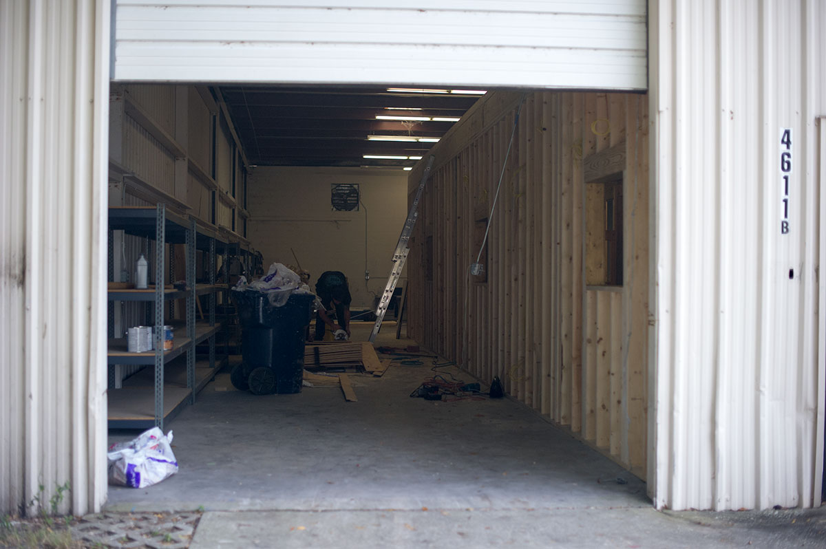 Construction at The Boardr HQ Looking In