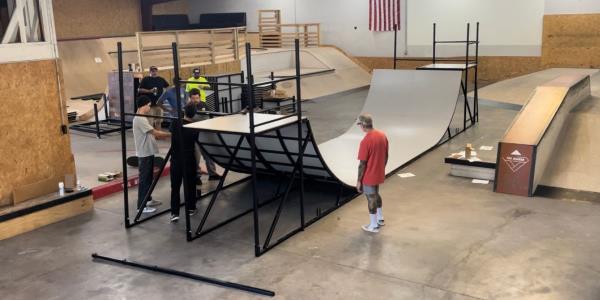Testing Out Our New Portable Skateboard Ramp