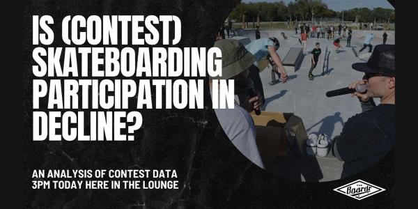 Is Skateboarding Contest Participation on the Decline?