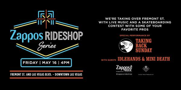 We're in Las Vegas on May 16 for the Zappos Rideshop Series
