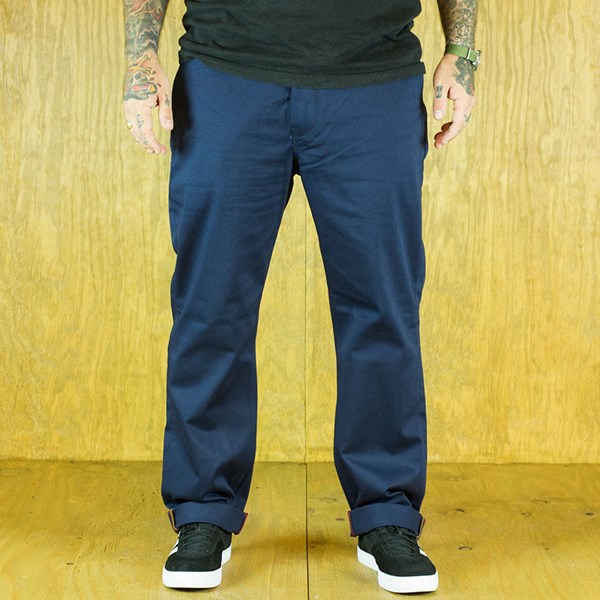 levis skateboarding striped work pant in navy