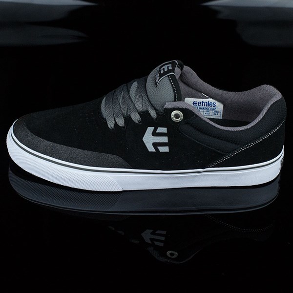 Marana Vulc Shoes Black, Grey In Stock at The Boardr etnies Marana Vulc Shoes Black, Grey
