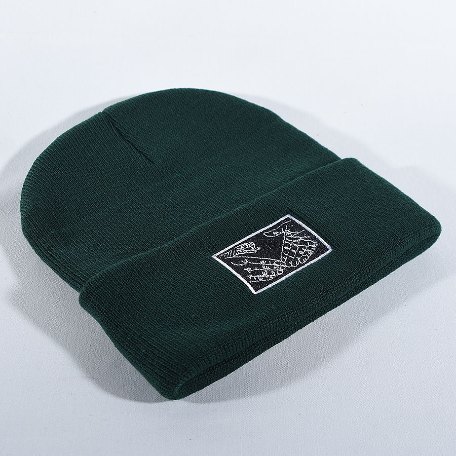 Snake Shake Beanie Grey, White In Stock at The Boardr
