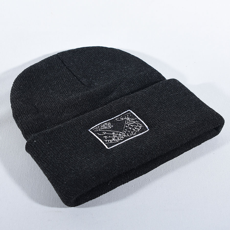 Snake Shake Beanie Grey, White In Stock at The Boardr