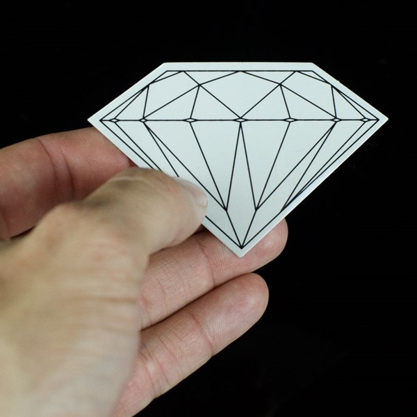 Brilliant Sticker Black, White In Stock at The Boardr