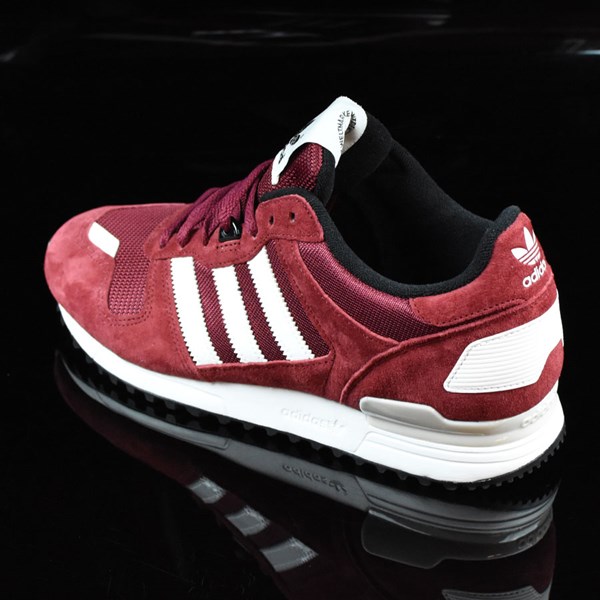 mens adidas burgundy zx 700 trainers