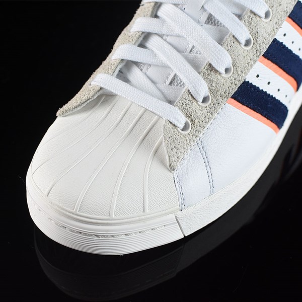 Superstar Vulc ADV Shoes Alltimers, White, Navy, Orange In Stock at The
