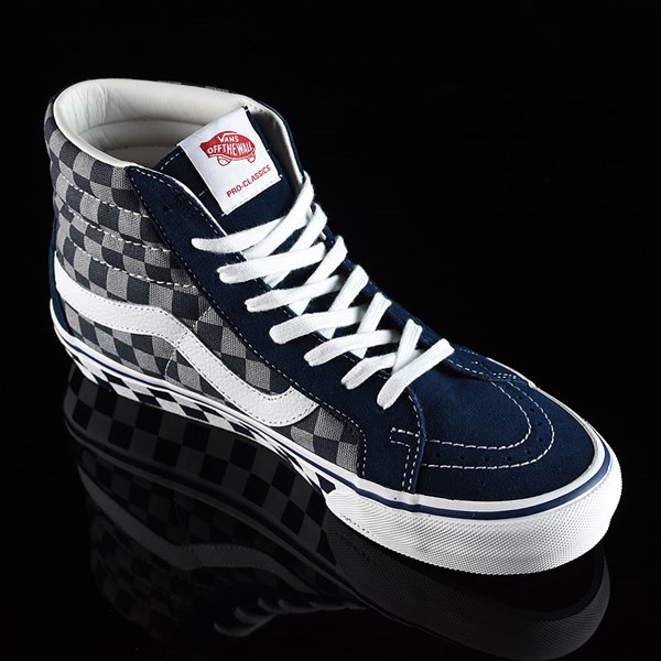 Sk8Hi Pro Shoes �83 Navy Checkered In Stock at The Boardr